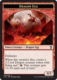 Dragon Egg // Dragon Double-sided Token [Commander 2018 Tokens] | Card Citadel