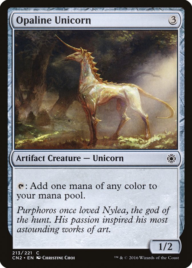 Opaline Unicorn [Conspiracy: Take the Crown] | Card Citadel