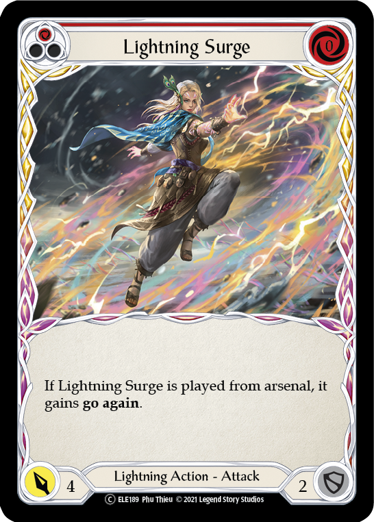 Lightning Surge (Red) [U-ELE189] Unlimited Normal | Card Citadel