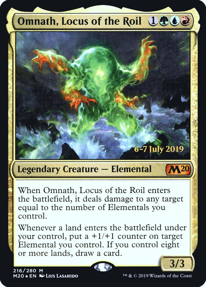 Omnath, Locus of the Roil  [Core Set 2020 Prerelease Promos] | Card Citadel