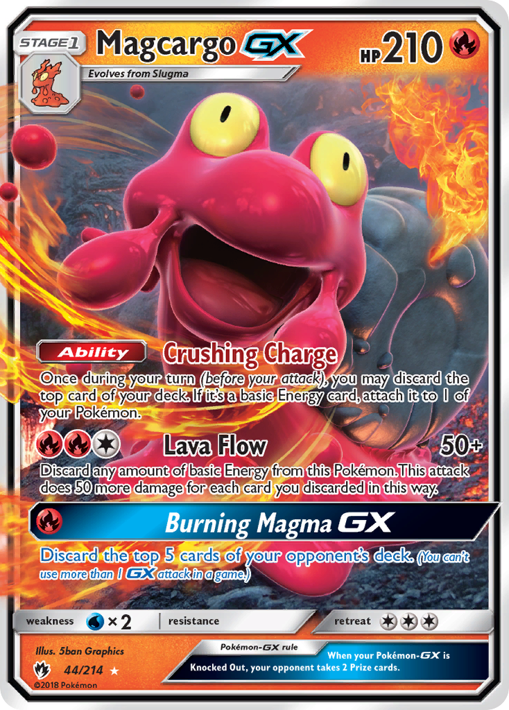 Magcargo GX (44/214) [Sun & Moon: Lost Thunder] | Card Citadel