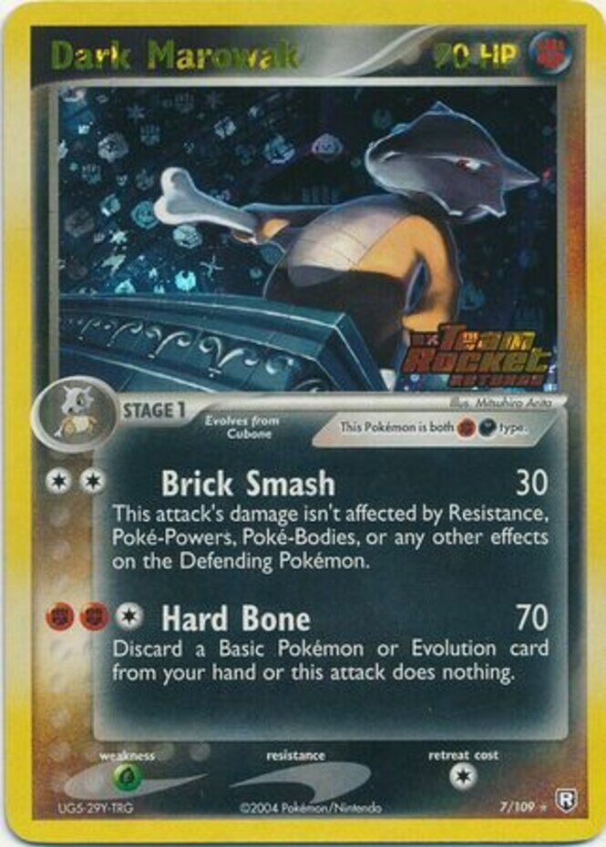 Dark Marowak (7/109) (Stamped) [EX: Team Rocket Returns] | Card Citadel