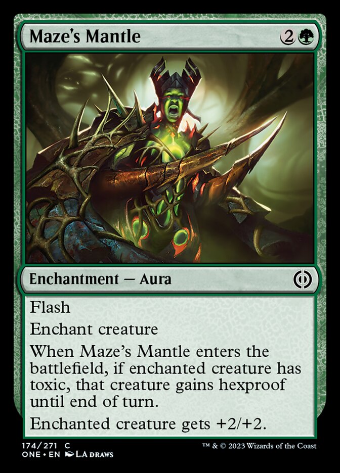 Maze's Mantle [Phyrexia: All Will Be One] | Card Citadel