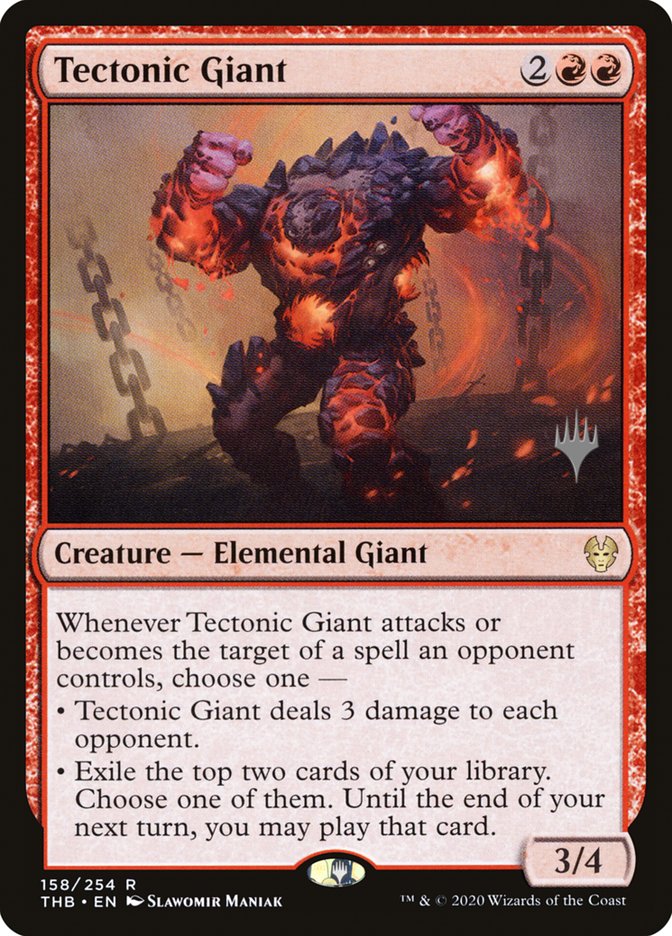 Tectonic Giant (Promo Pack) [Theros Beyond Death Promos] | Card Citadel