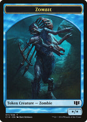 Whale // Zombie (011/036) Double-sided Token [Commander 2014 Tokens] | Card Citadel