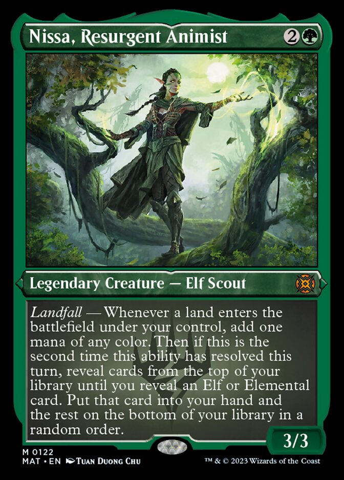 Nissa, Resurgent Animist (Foil Etched) [March of the Machine: The Aftermath] | Card Citadel