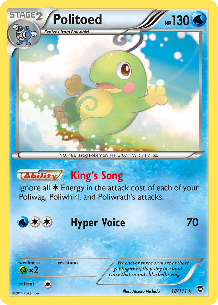 Politoed (18/111) [XY: Furious Fists] | Card Citadel