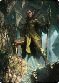 Nissa of Shadowed Boughs 1 Art Card [Zendikar Rising Art Series] | Card Citadel