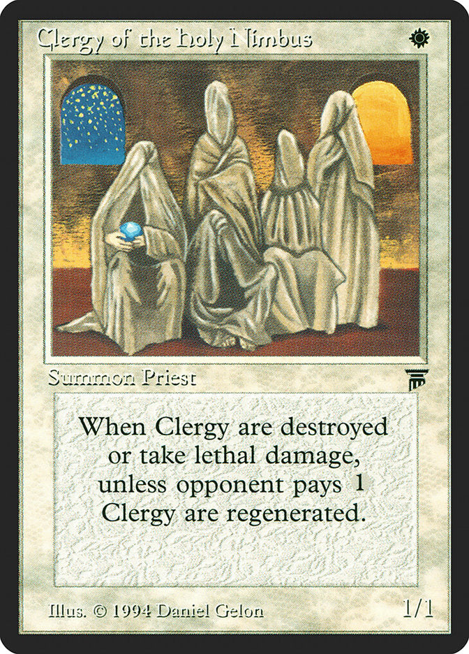 Clergy of the Holy Nimbus [Legends] | Card Citadel