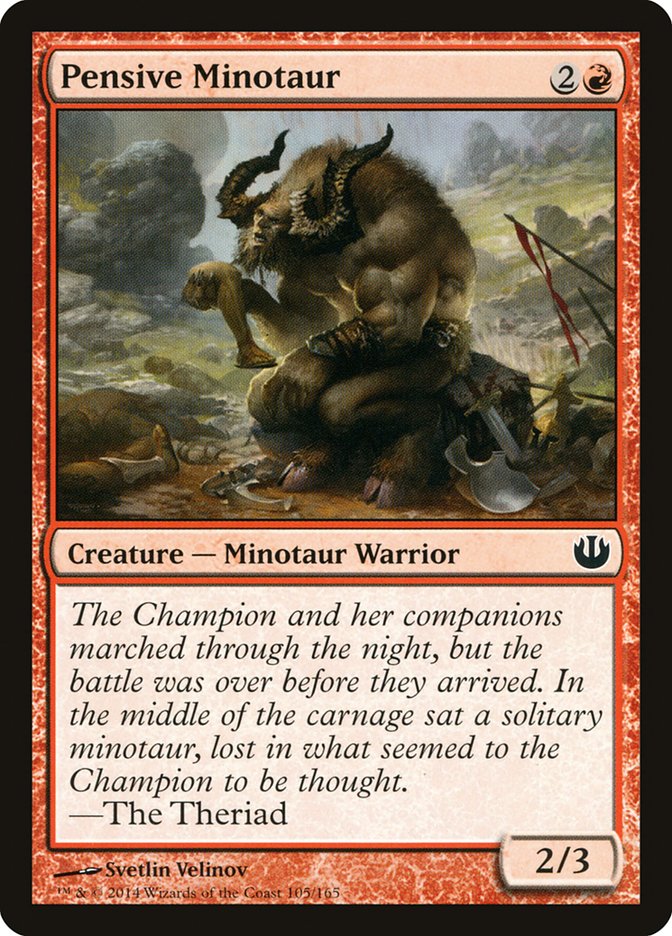 Pensive Minotaur [Journey into Nyx] | Card Citadel