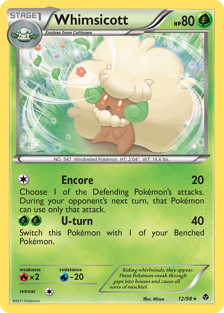 Whimsicott (12/98) [Black & White: Emerging Powers] | Card Citadel