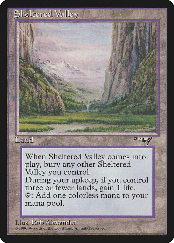 Sheltered Valley [Alliances] | Card Citadel