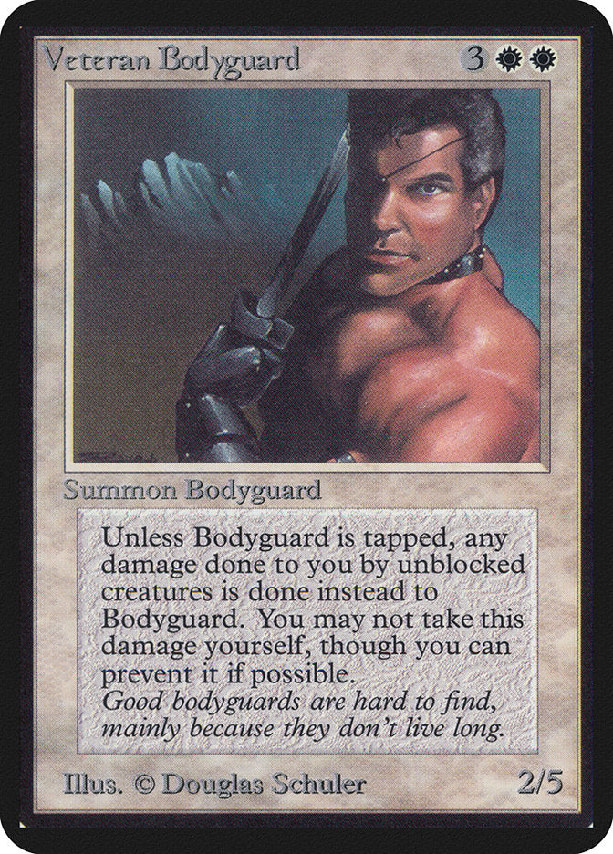 Veteran Bodyguard [Limited Edition Alpha] | Card Citadel