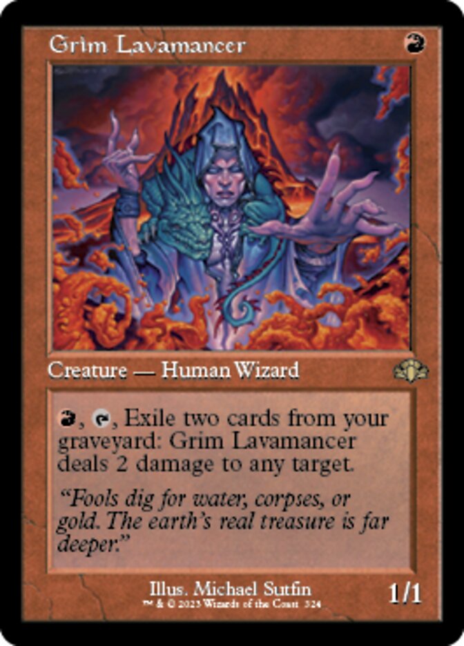 Grim Lavamancer (Retro) [Dominaria Remastered] | Card Citadel