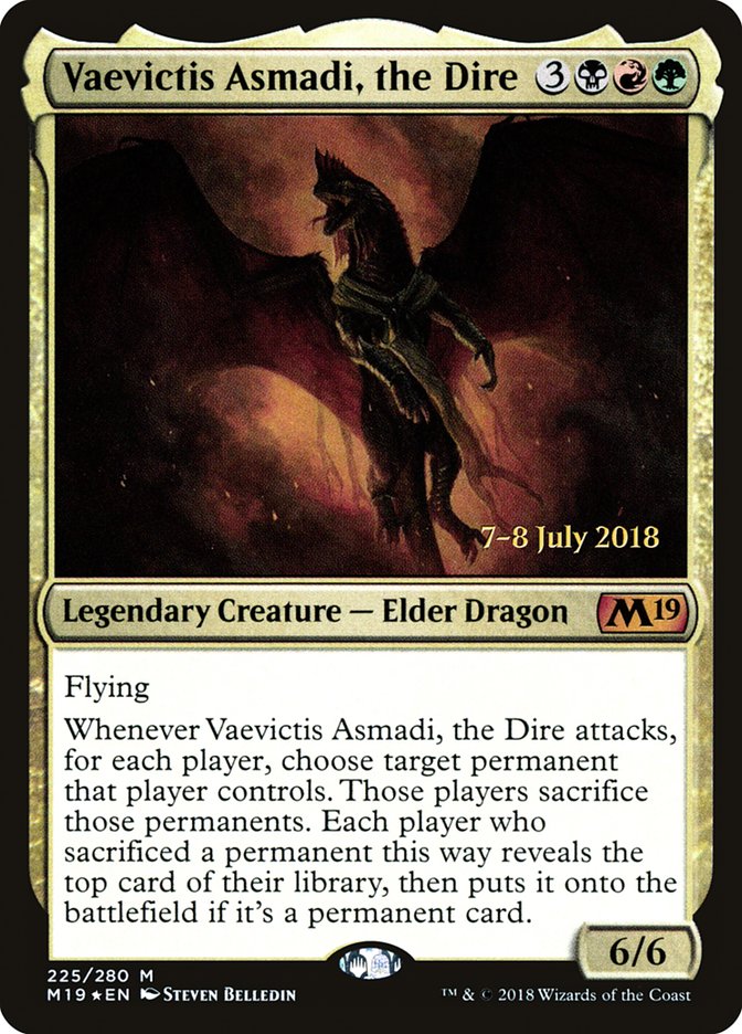 Vaevictis Asmadi, the Dire [Core Set 2019 Promos] | Card Citadel