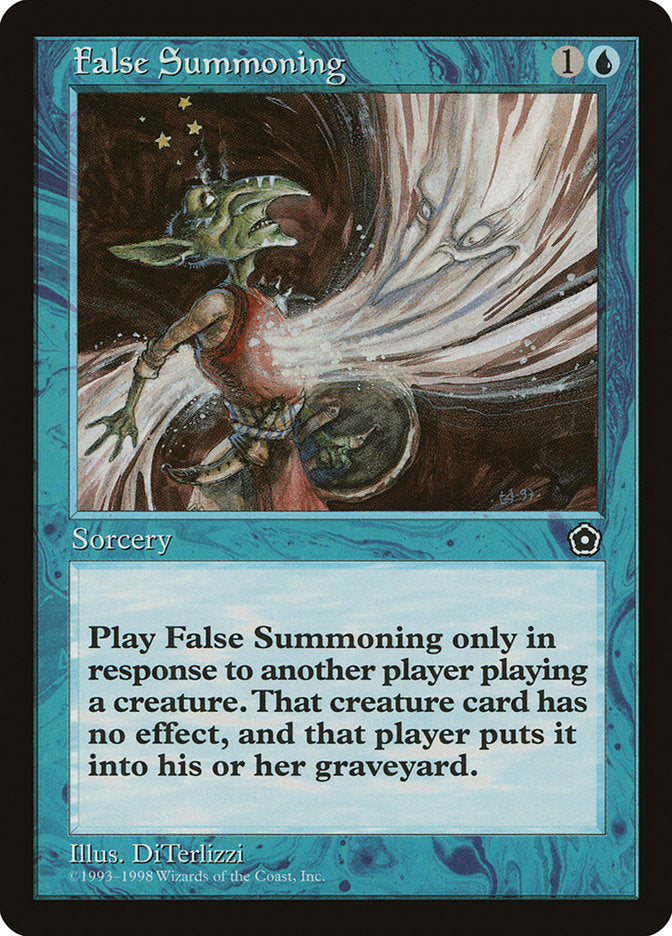 False Summoning [Portal Second Age] | Card Citadel