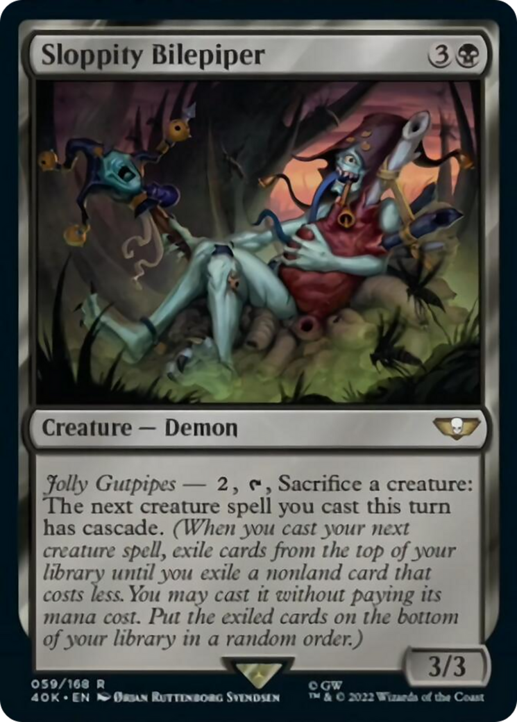 Sloppity Bilepiper (Surge Foil) [Universes Beyond: Warhammer 40,000] | Card Citadel