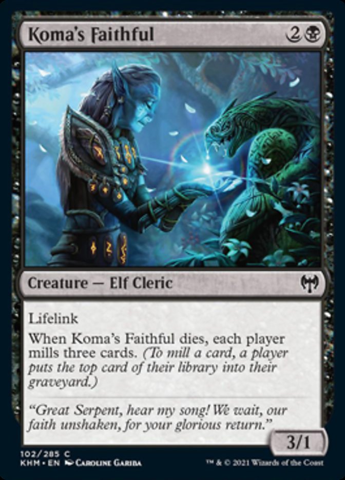 Koma's Faithful [Kaldheim] | Card Citadel