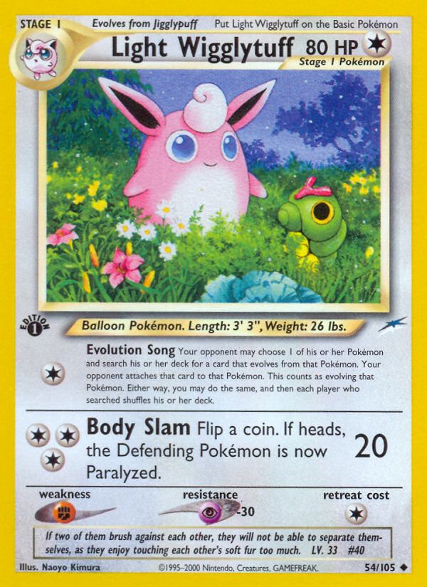 Light Wigglytuff (54/105) [Neo Destiny 1st Edition] | Card Citadel