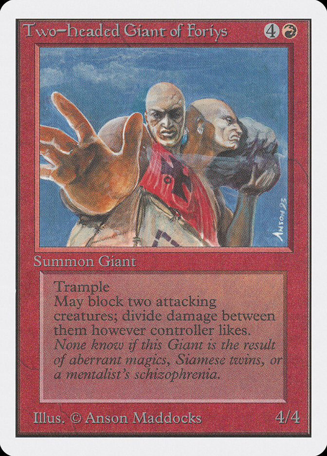 Two-Headed Giant of Foriys [Unlimited Edition] | Card Citadel