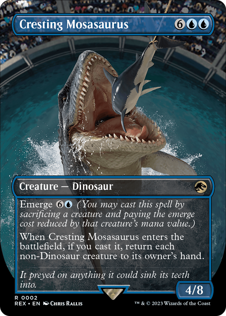 Cresting Mosasaurus (Borderless) [Jurassic World Collection] | Card Citadel