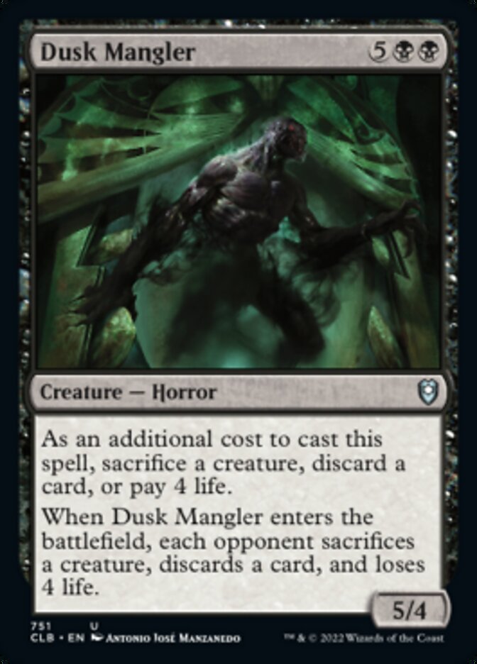 Dusk Mangler [Commander Legends: Battle for Baldur's Gate] | Card Citadel