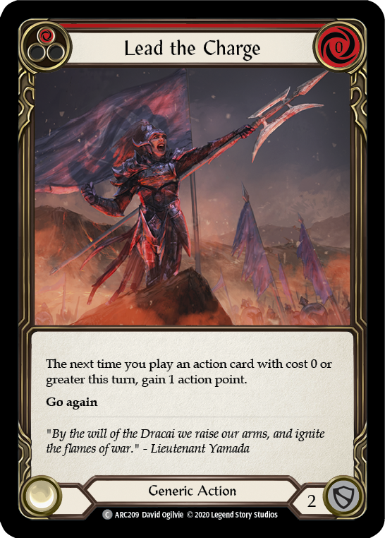Lead the Charge (Red) [ARC209] Unlimited Rainbow Foil | Card Citadel