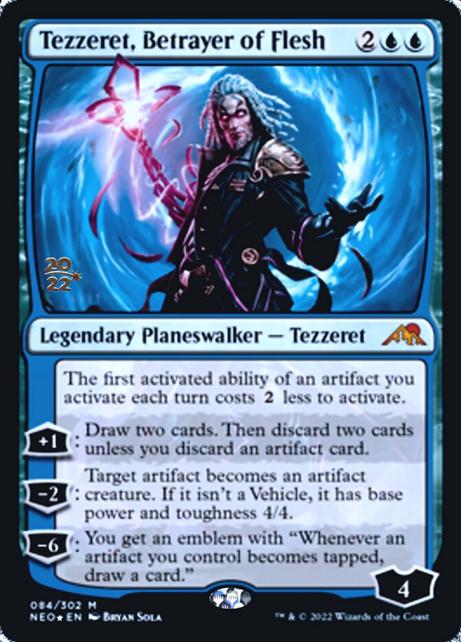 Tezzeret, Betrayer of Flesh [Kamigawa: Neon Dynasty Prerelease Promos] | Card Citadel