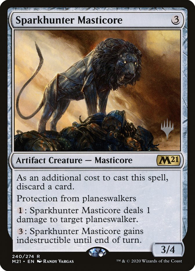 Sparkhunter Masticore (Promo Pack) [Core Set 2021 Promos] | Card Citadel