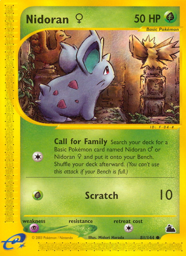 Nidoran (81/144) (Female) [Skyridge] | Card Citadel