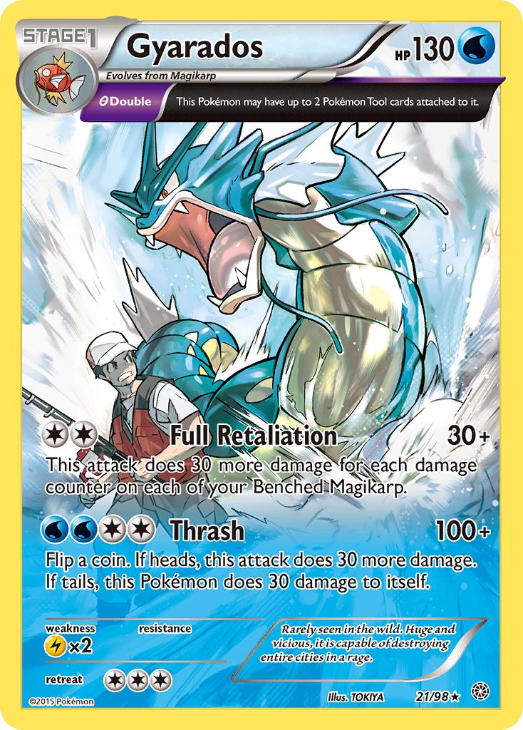 Gyarados (21/98) (Theme Deck Exclusive) [XY: Ancient Origins] | Card Citadel