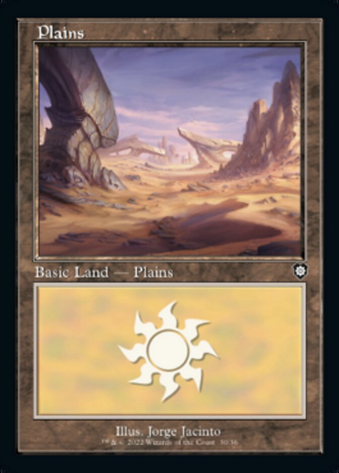 Plains (030) (Retro) [The Brothers' War Commander] | Card Citadel