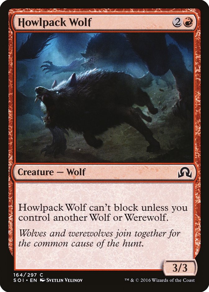 Howlpack Wolf [Shadows over Innistrad] | Card Citadel