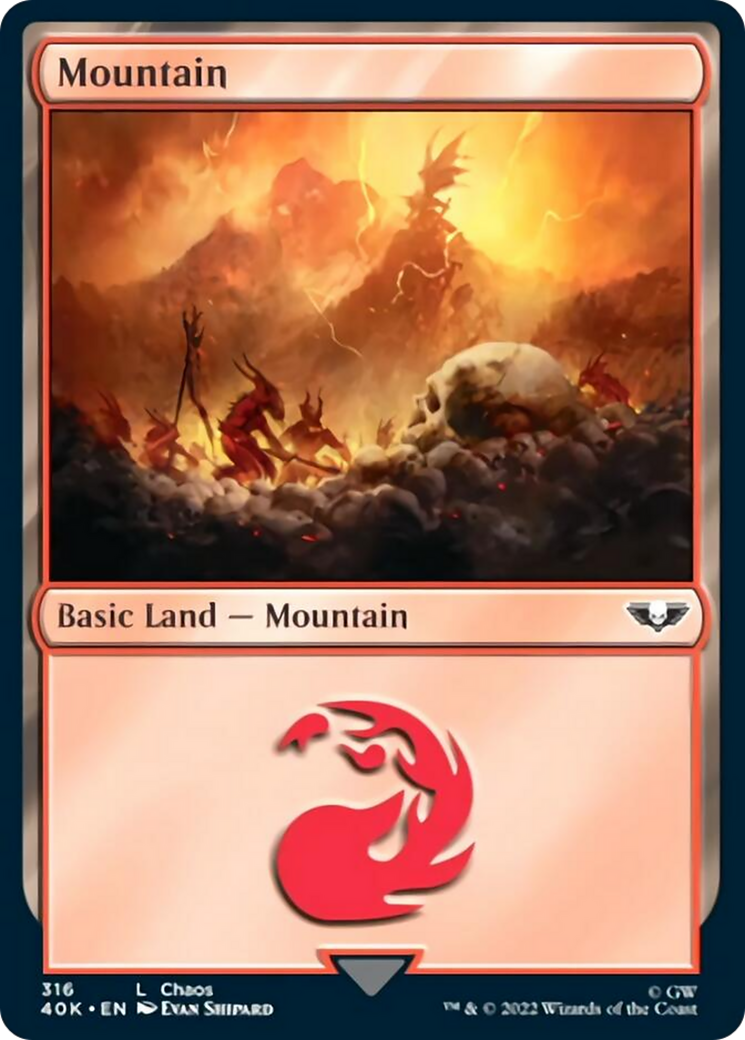 Mountain (316) [Universes Beyond: Warhammer 40,000] | Card Citadel