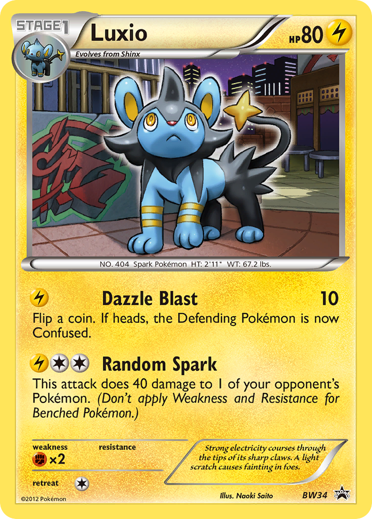 Luxio (BW34) [Black & White: Black Star Promos] | Card Citadel