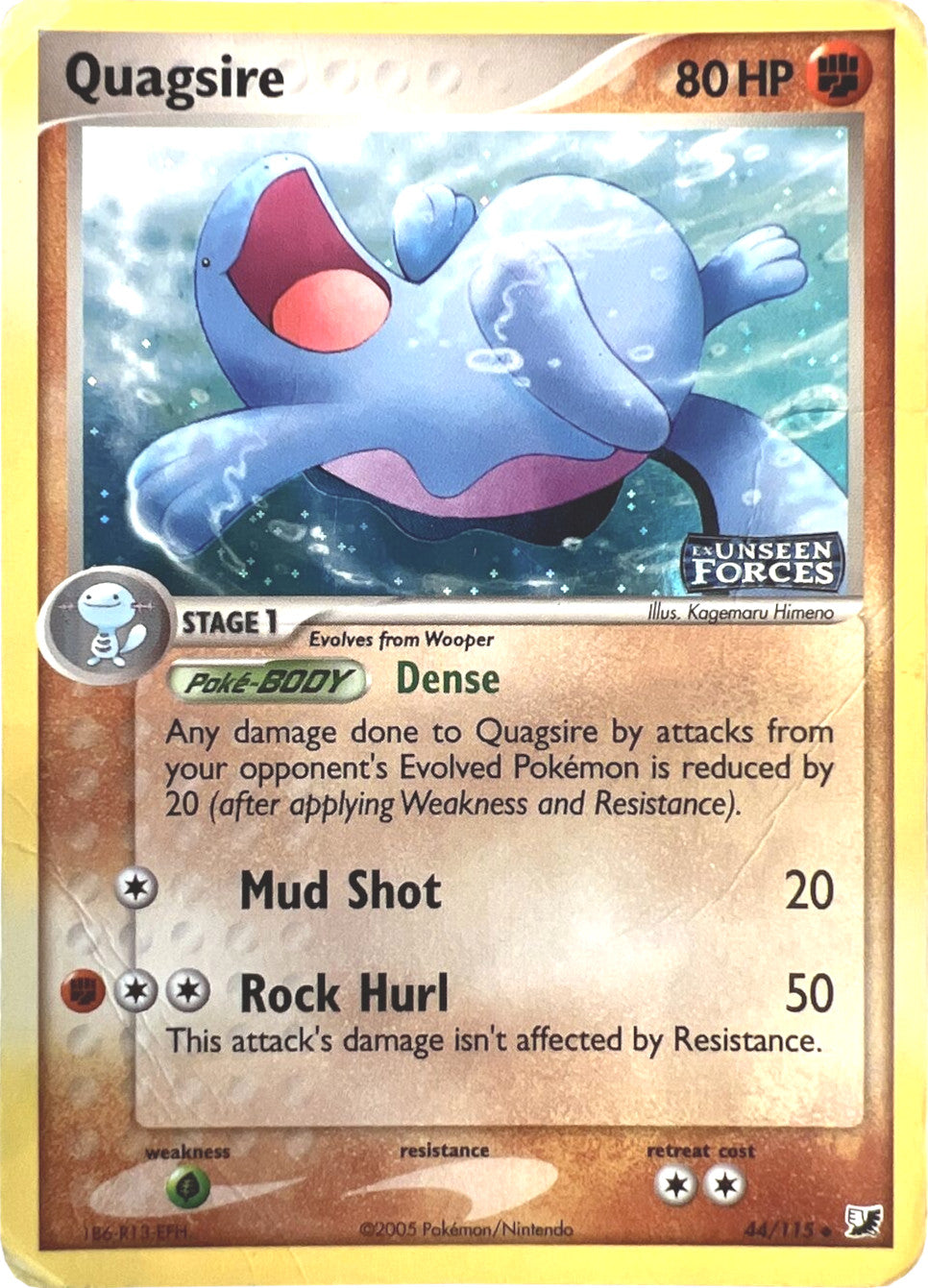 Quagsire (44/115) (Stamped) [EX: Unseen Forces] | Card Citadel