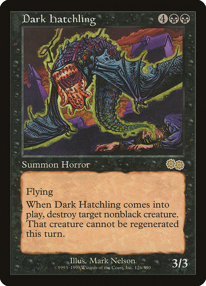 Dark Hatchling [Urza's Saga] | Card Citadel