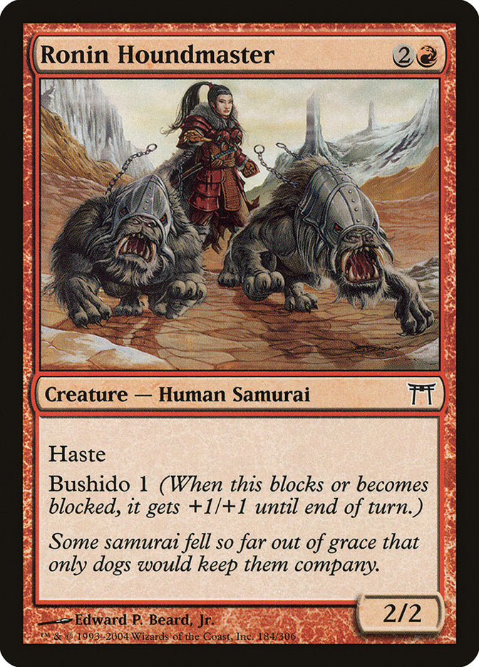 Ronin Houndmaster [Champions of Kamigawa] | Card Citadel