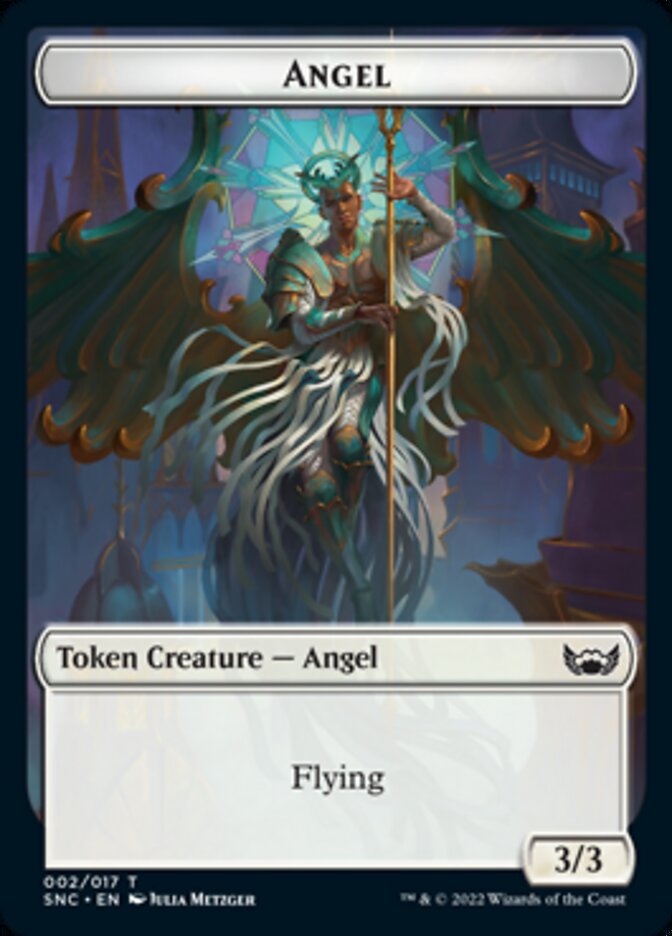 Treasure (013) // Angel Double-sided Token [Streets of New Capenna Tokens] | Card Citadel