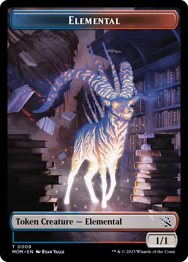 Elemental (9) // Phyrexian Hydra (12) Double-Sided Token [March of the Machine Tokens] | Card Citadel