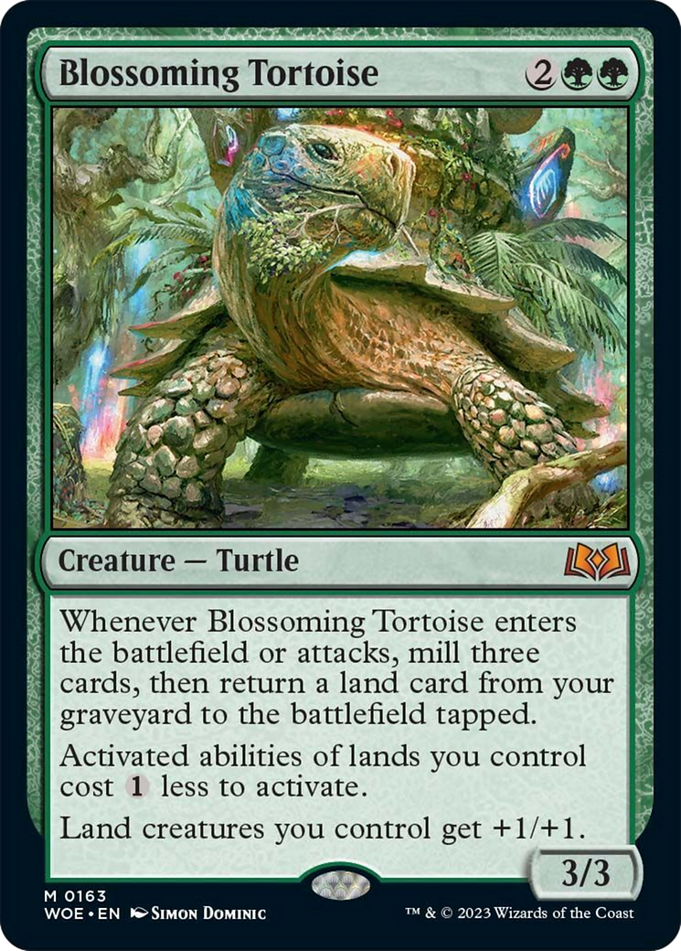 Blossoming Tortoise [Wilds of Eldraine] | Card Citadel