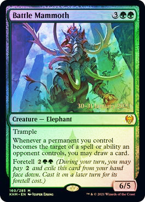 Battle Mammoth  [Kaldheim Prerelease Promos] | Card Citadel