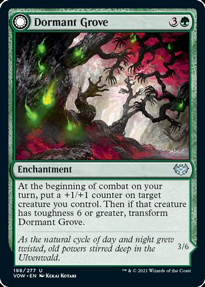 Dormant Grove // Gnarled Grovestrider [Innistrad: Crimson Vow] | Card Citadel