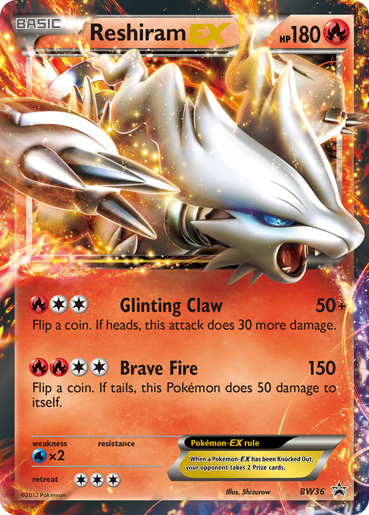 Reshiram EX (BW36) [Black & White: Black Star Promos] | Card Citadel