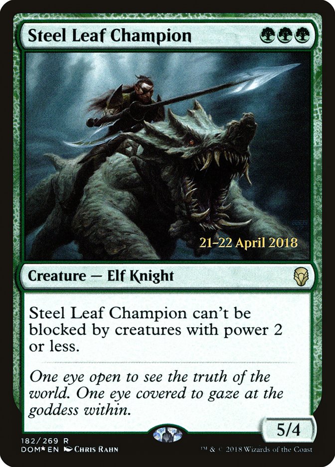 Steel Leaf Champion [Dominaria Promos] | Card Citadel