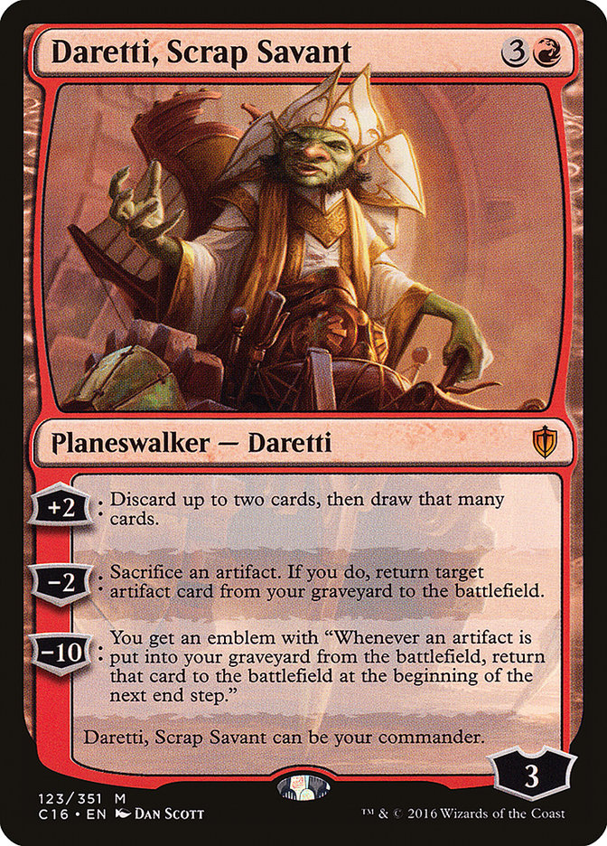 Daretti, Scrap Savant [Commander 2016] | Card Citadel
