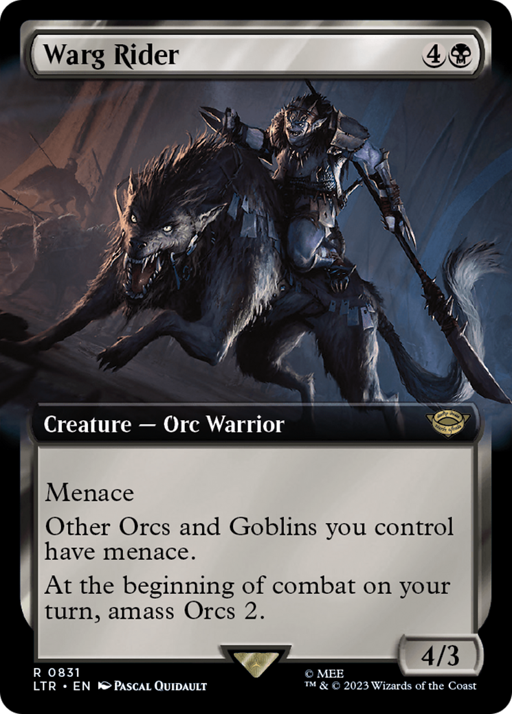 Warg Rider (Extended Art) [The Lord of the Rings: Tales of Middle-Earth] | Card Citadel
