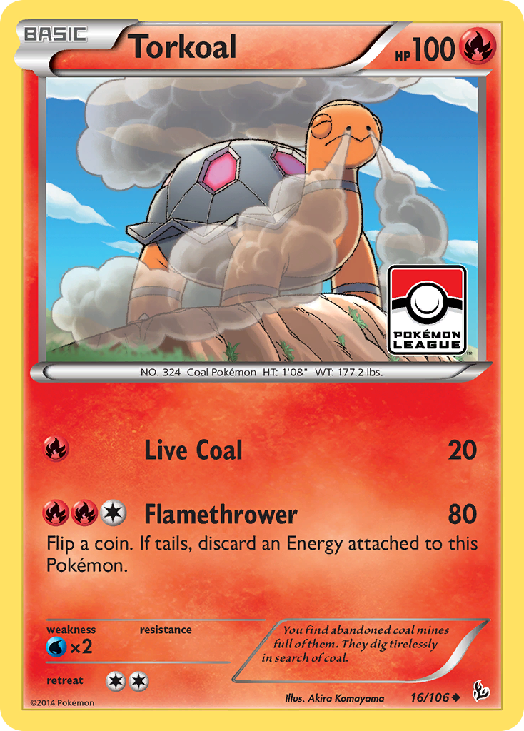 Torkoal (16/106) [XY: Flashfire] | Card Citadel