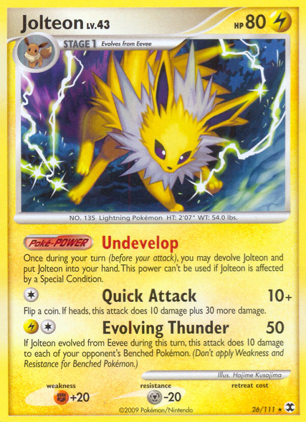 Jolteon (26/111) [Platinum: Rising Rivals] | Card Citadel