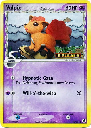 Vulpix (70/101) (Delta Species) (Stamped) [EX: Dragon Frontiers] | Card Citadel